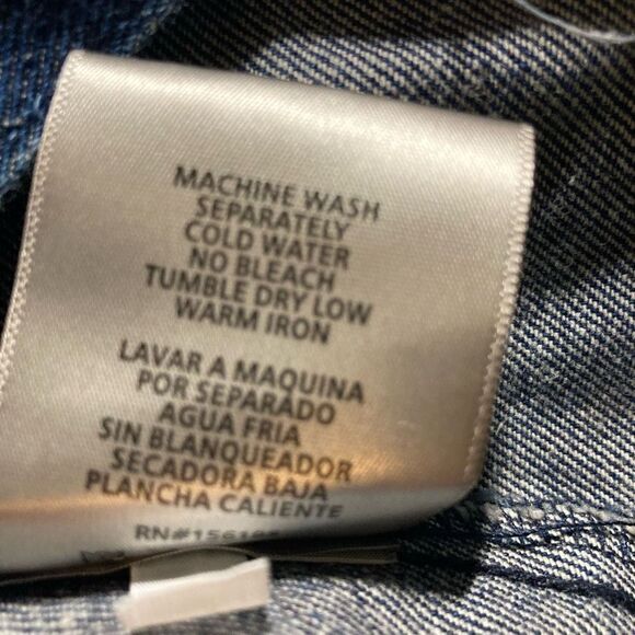 AXEL Denim Sherpa Collar Trucker Jacket Blue Size XXL SEE DESCRIPTION - Picture 9 of 11